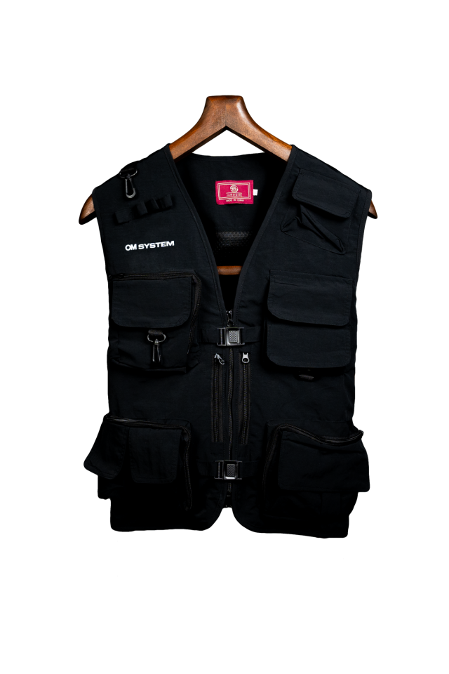 Om System Staright Fotoğraf Yeleği Siyah Xxl