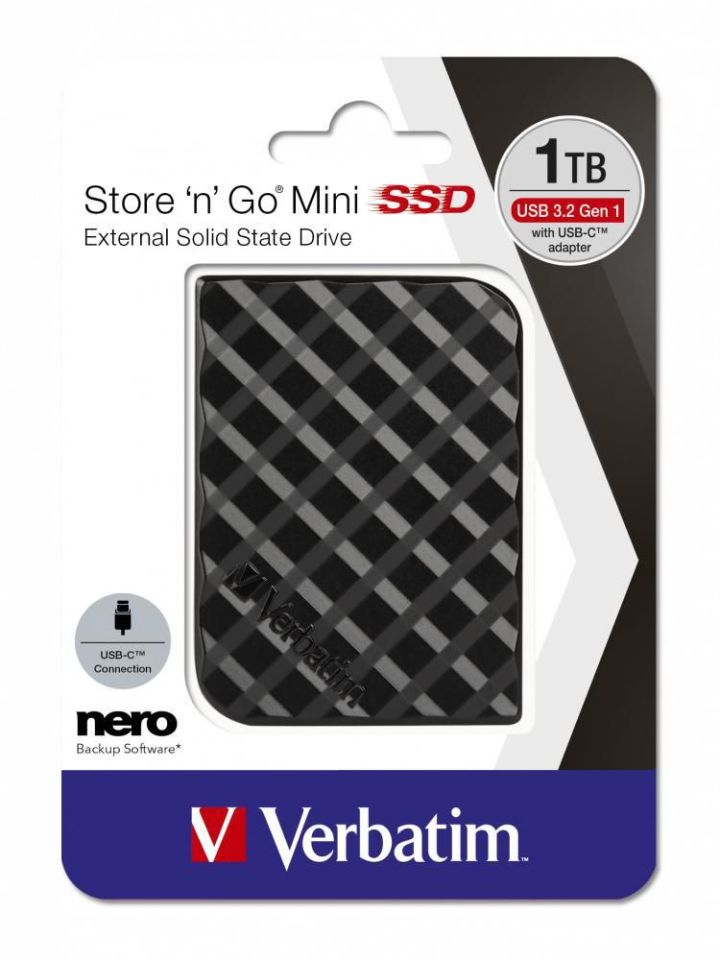 Verbatim Store 'n' Go Mini SSD 1 TB, USB 3.2 Gen 1