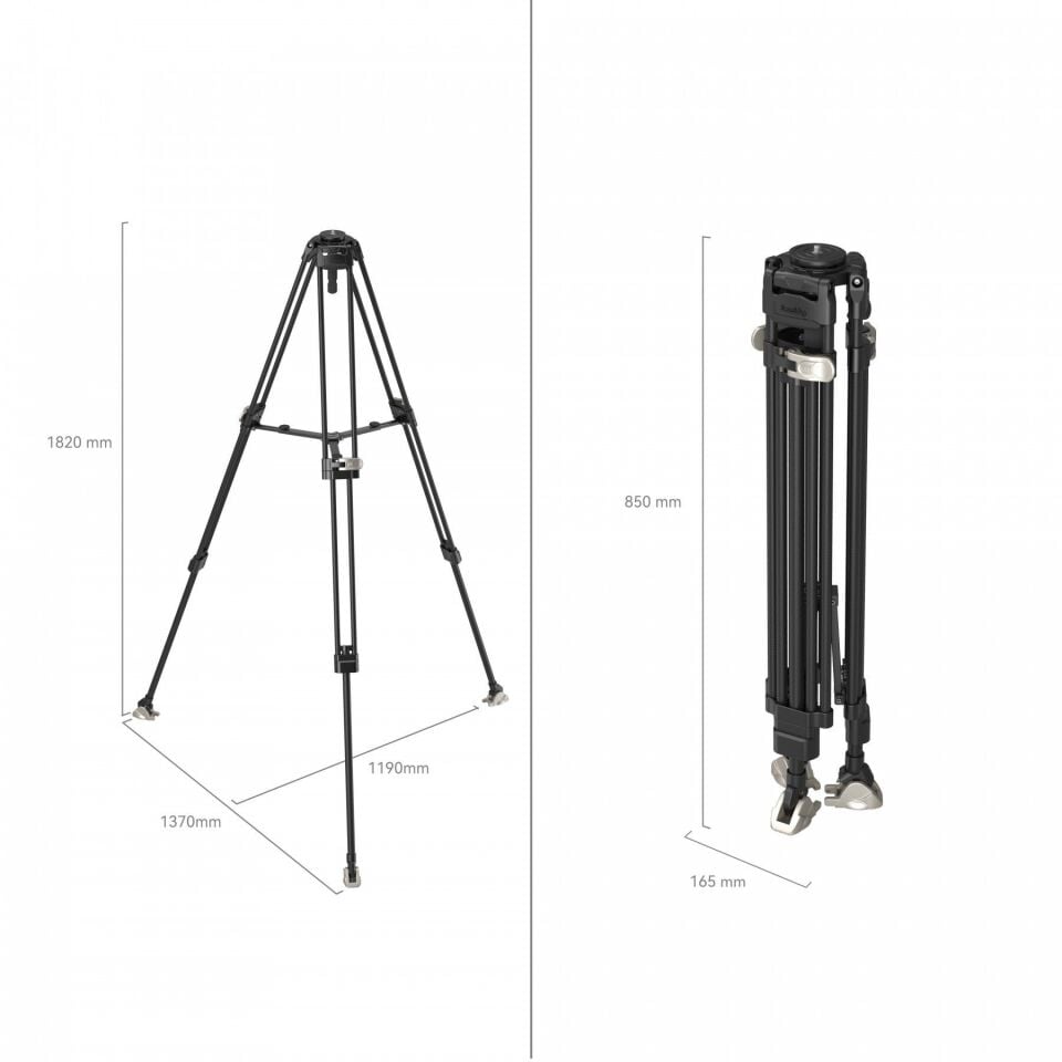 SmallRig 4167 FreeBlazer Ağır Hizmet Tipi Karbon Fiber Tripod