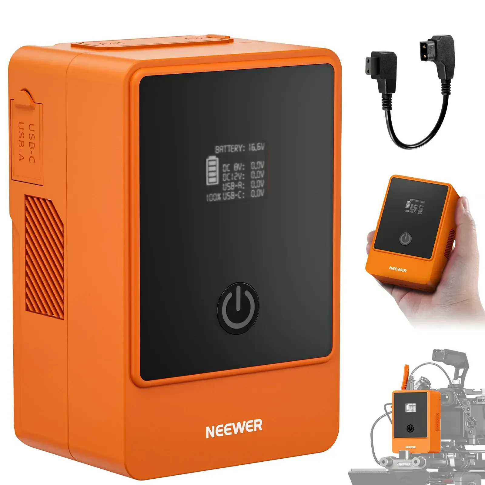 NEEWER V Mount Battery PS099E 6800mAh 14.5V 99Wh (Orange)