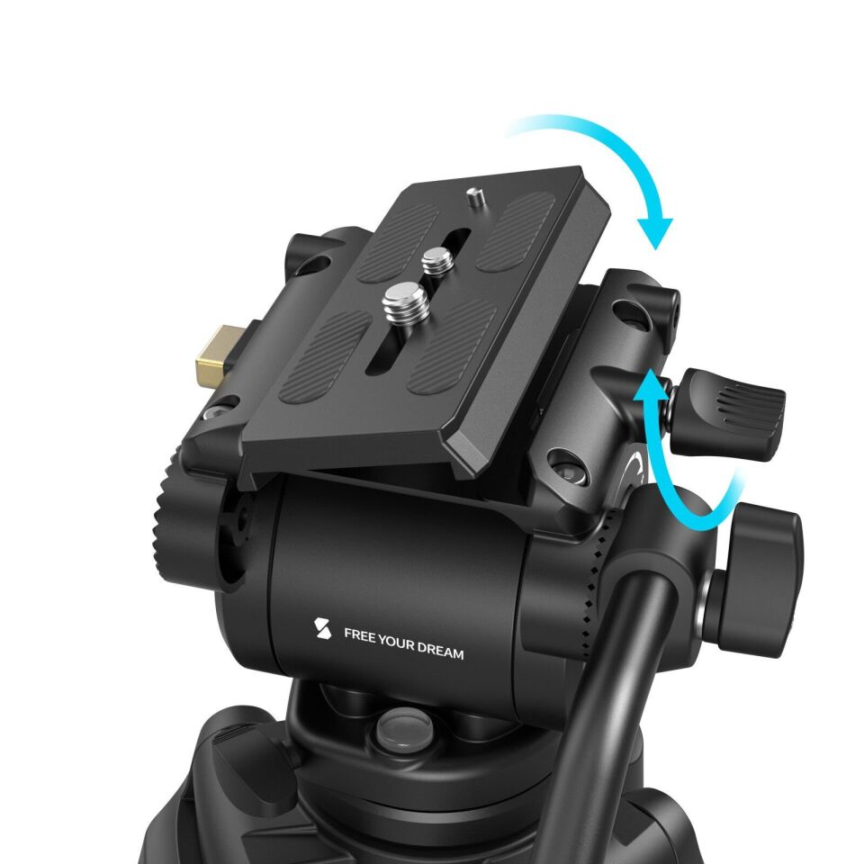 SmallRig 5441 AD14 Profesyonel Karbon Fiber Video Tripod