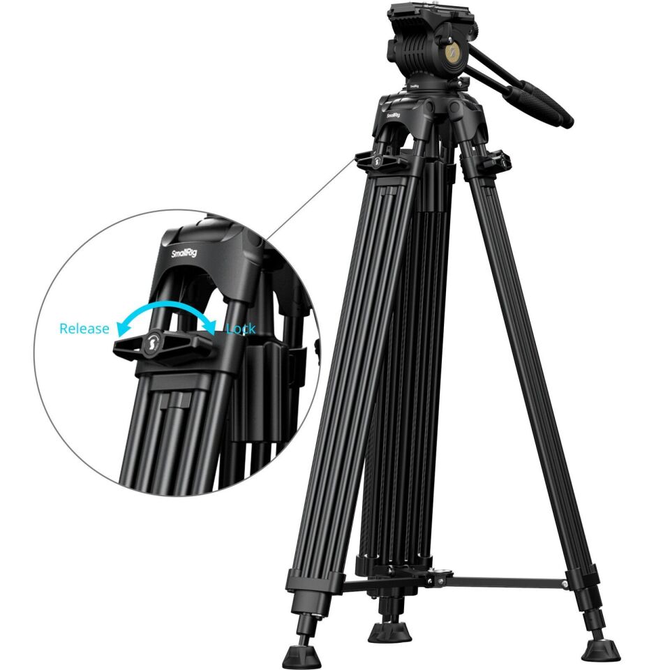SmallRig 5442  FSD14 FreeSpeed Alüminyum Alaşımlı Video Tripod