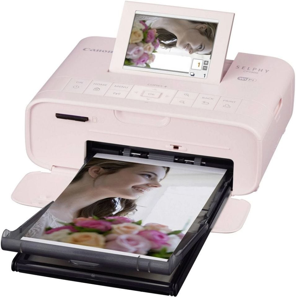 Canon SELPHY CP1300 Kompakt Fotoğraf Yazıcısı (Pembe)