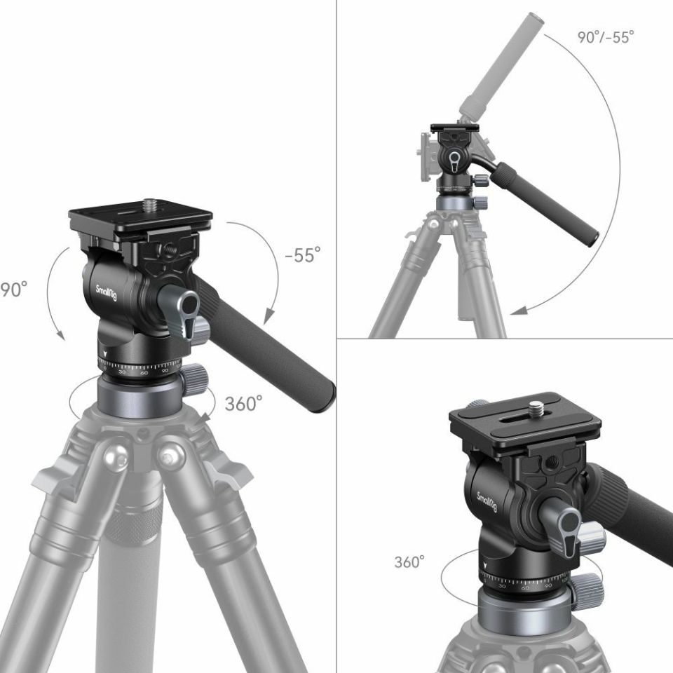 SmallRig 4170B CH20 Tesviye Tabanlı Video Kafası