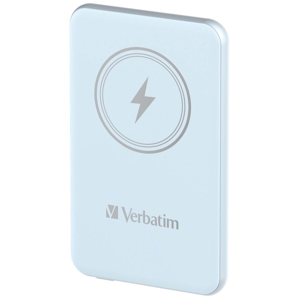 VERBATIM 32242 Magsafe 5000 Mah Manyetik Kablosuz Mavi Powerbank