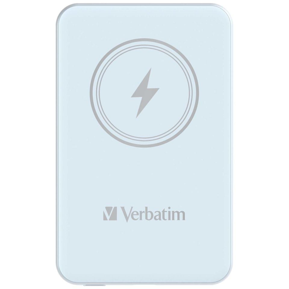 VERBATIM 32242 Magsafe 5000 Mah Manyetik Kablosuz Mavi Powerbank