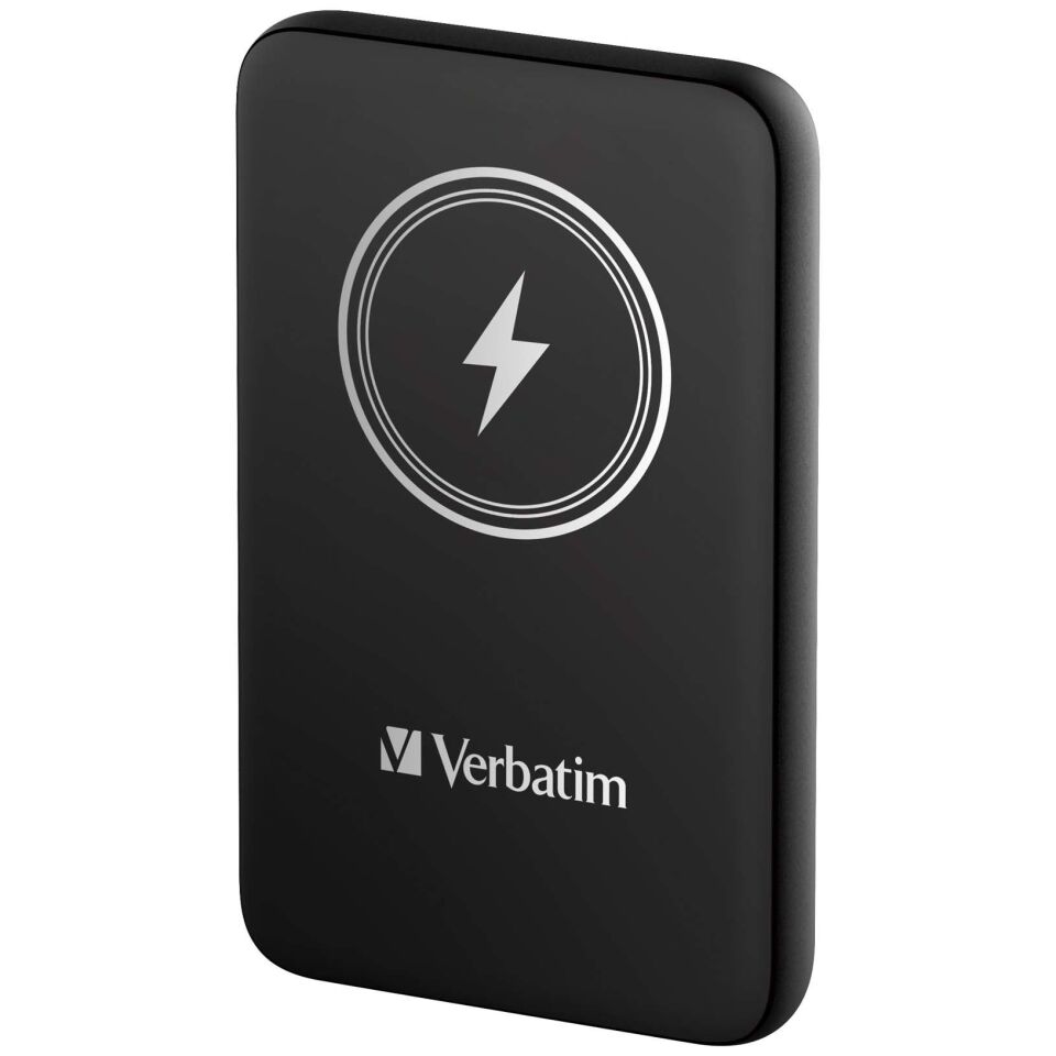 Verbatim 10000 Mah Manyetik Kablosuz (Magsafe) 15W Powerbank 20 W PD Siyah Renk Kablo Dahil-(32245)
