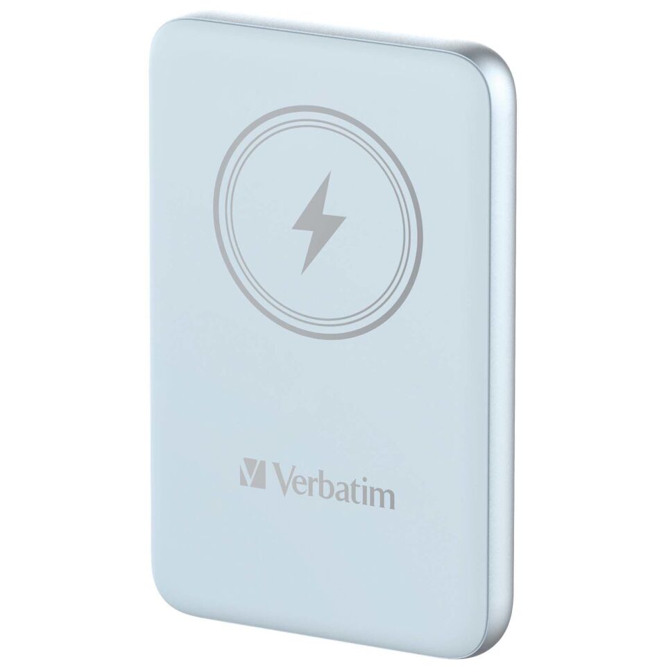 Verbatim 10000 Mah Manyetik Kablosuz (Magsafe) 15W Powerbank 20 W PD Mavi Renk Kablo Dahil-(32247)