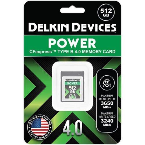 DELKIN POWER TYPE B 512GB CFeB 4.0 Memory Card