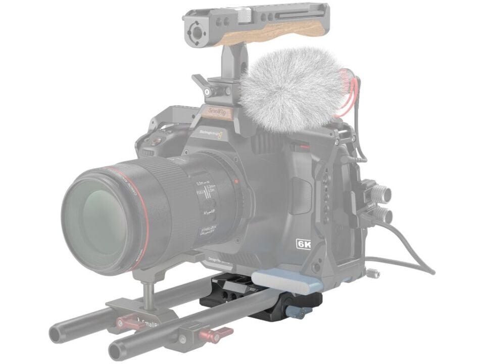 SmallRig 3357 Çift 15mm Çubuk Kelepçeli Evrensel Taban Plakası Baseplate