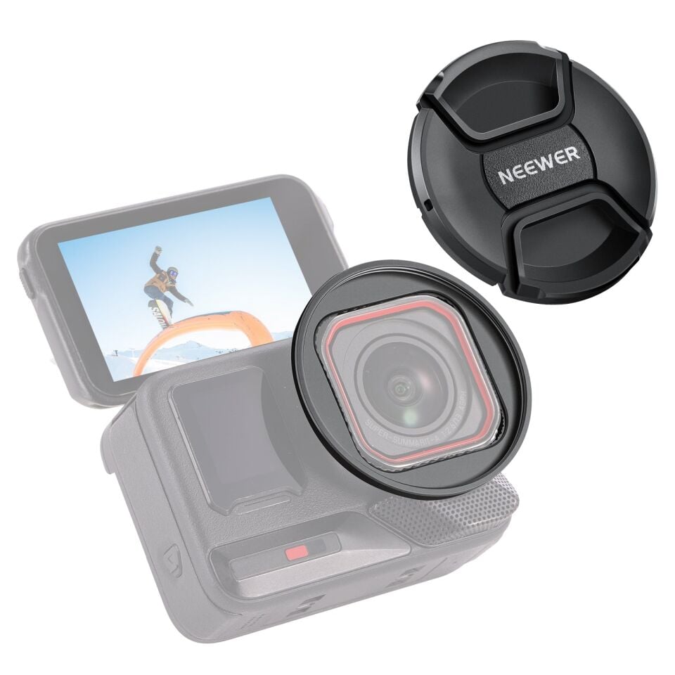 NEEWER 49mm Filtre Adaptör Halkası, Insta360 Ace Pro 1/2 ile uyumlu