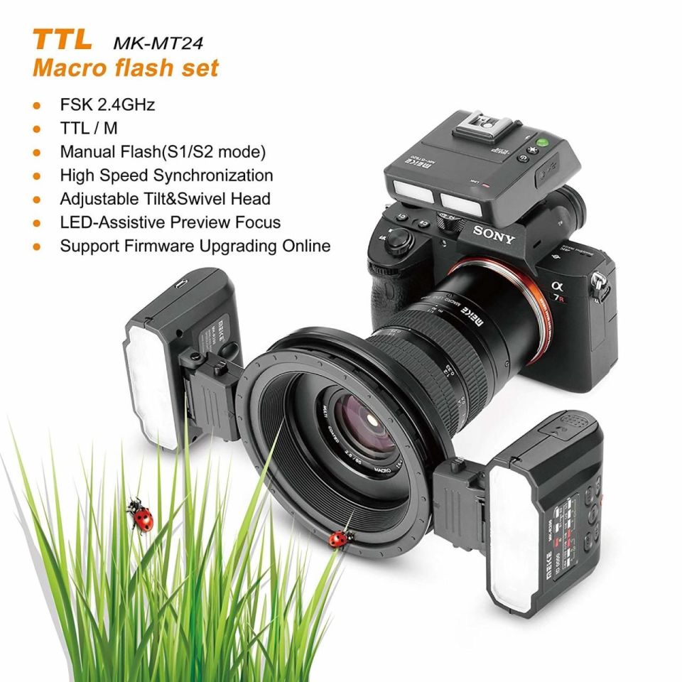 Meike MK-MT24S II Makro Twin Flaş (Sony)