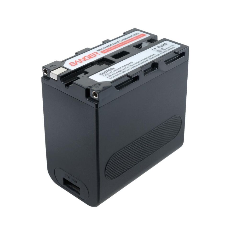 Sanger NP-F970M Işık Bataryası Şarj Girişli