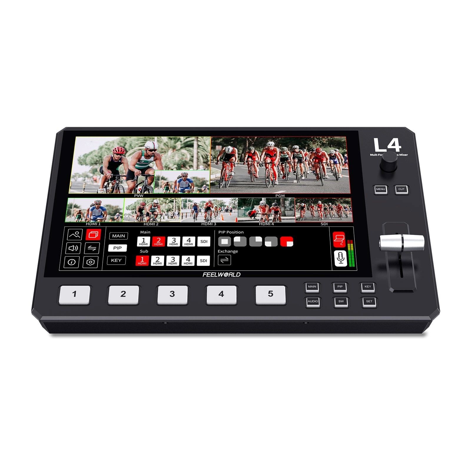 FEELWORLD L4 Çoklu Kamera Video Mikseri  10.1''Dokunmatik Ekran