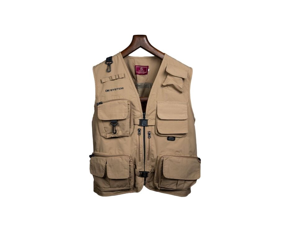 Om System Staright Fotoğraf Yeleği Bej L