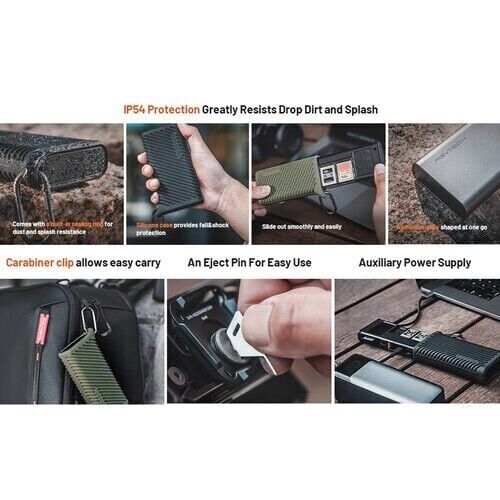 PGYTECH CFexpress CreateMate Card Reader Type A/SD(Classic Black)