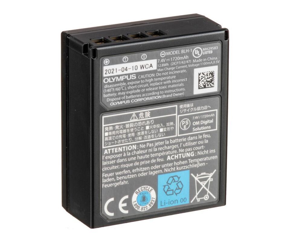 Olympus Blh-1 Battery V6200780E000