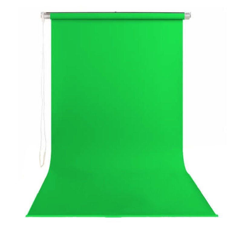 Stil Fon 145cm x 200cm Portre Yeşil Fon Perdesi Seti