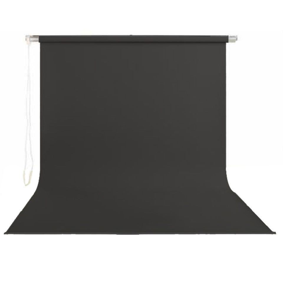 Stil Fon 195cm x 300cm Portre Siyah Fon Perdesi Seti