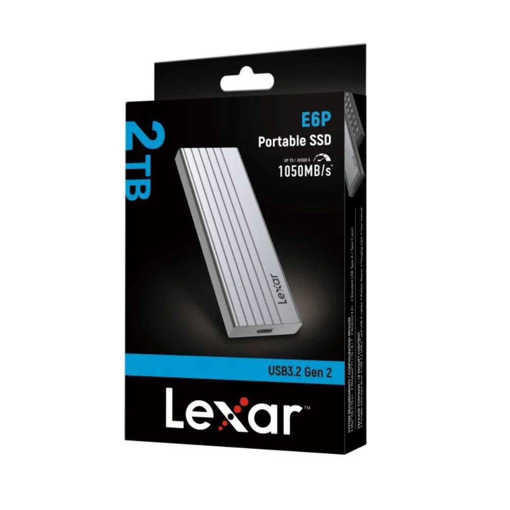 Lexar E6P Taşınabilir SSD 2TB R1050/W1000