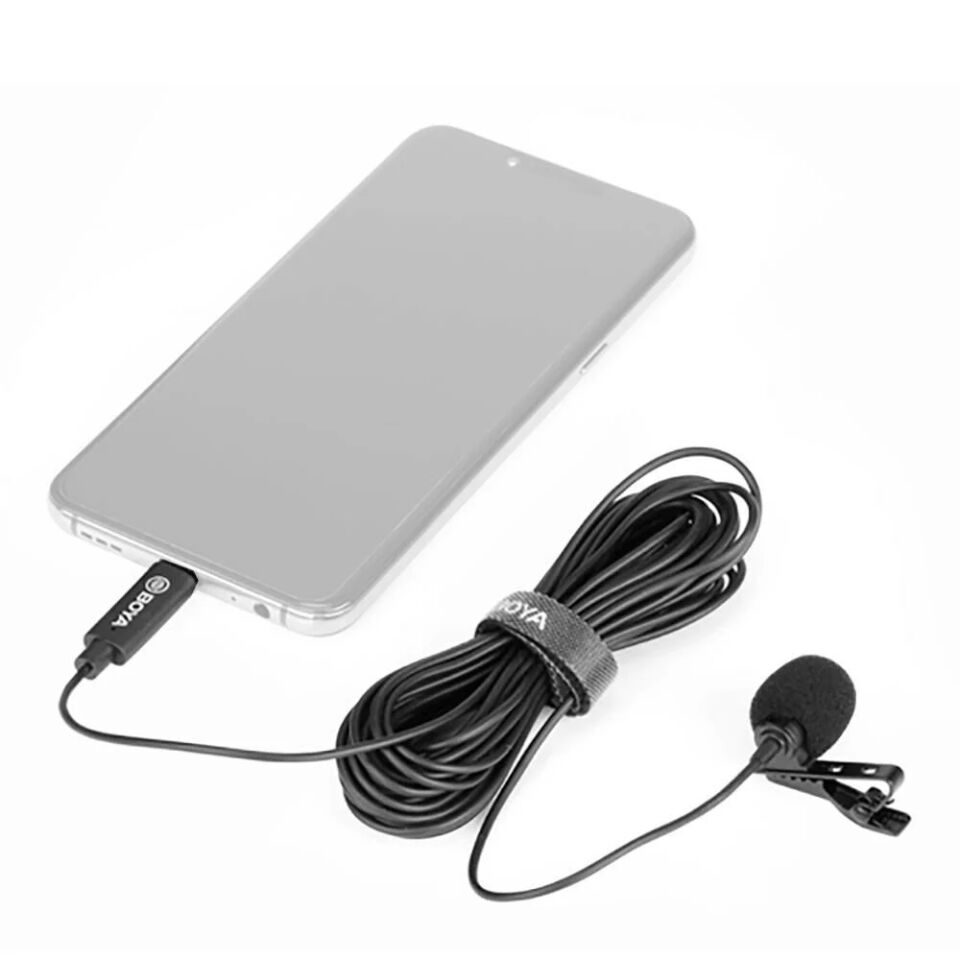 Boya BY-M3 Type-C Telefon Yaka Mikrofonu