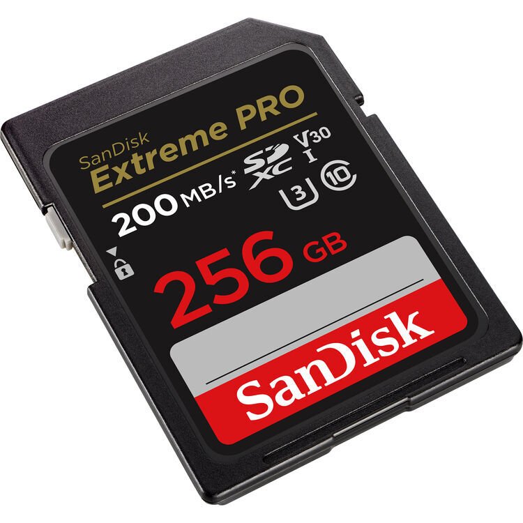 Sandisk 256GB 200MB/s Extreme Pro V30 SDXC Hafıza Kartı