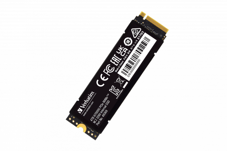 Verbatim 4 TB Dahili M2 VI 7000  SSD PCIE Gen 4 6700MB/S - 7400MB/S-(49369)