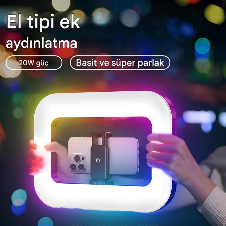 GDX PHN-20 RGB Taşınabilir Led Dolgu Işığı