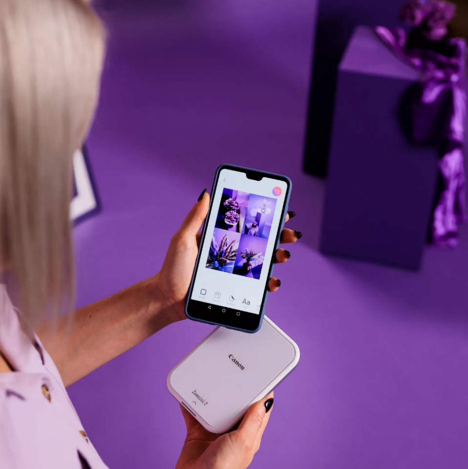 Canon Zoemini 2 Mini Fotoğraf Yazıcısı (Pearl White)