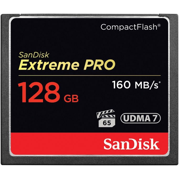 SanDisk 128GB Extreme Pro CompactFlash 160MB/sn Hafıza Kartı