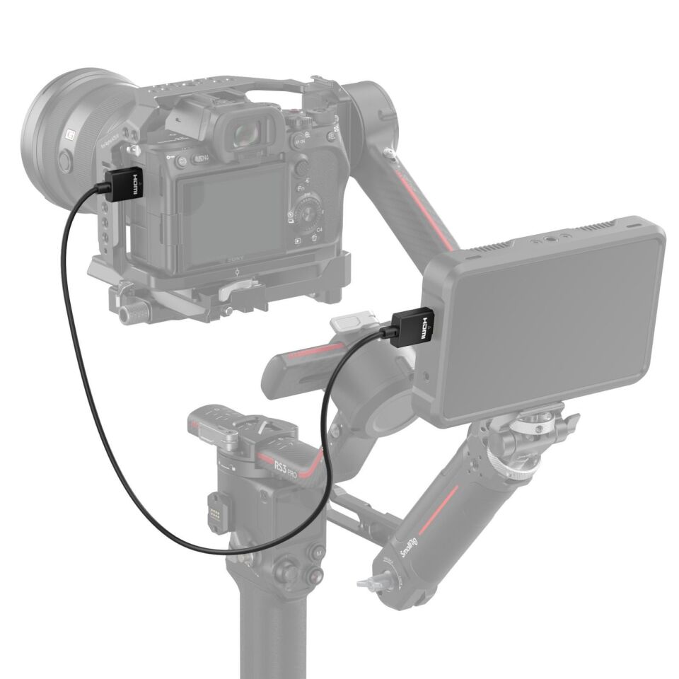 SmallRig 4794 Ultra İnce 4K HDMI Veri Kablosu (A'dan A'ya) (100 cm)