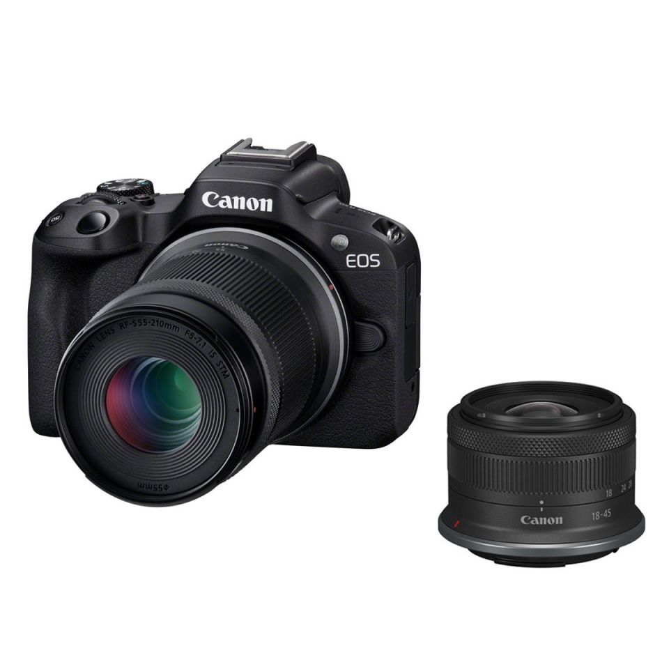 Canon EOS R50 + RF-S 18-45 IS STM + 55-210 IS STM Lens Kit