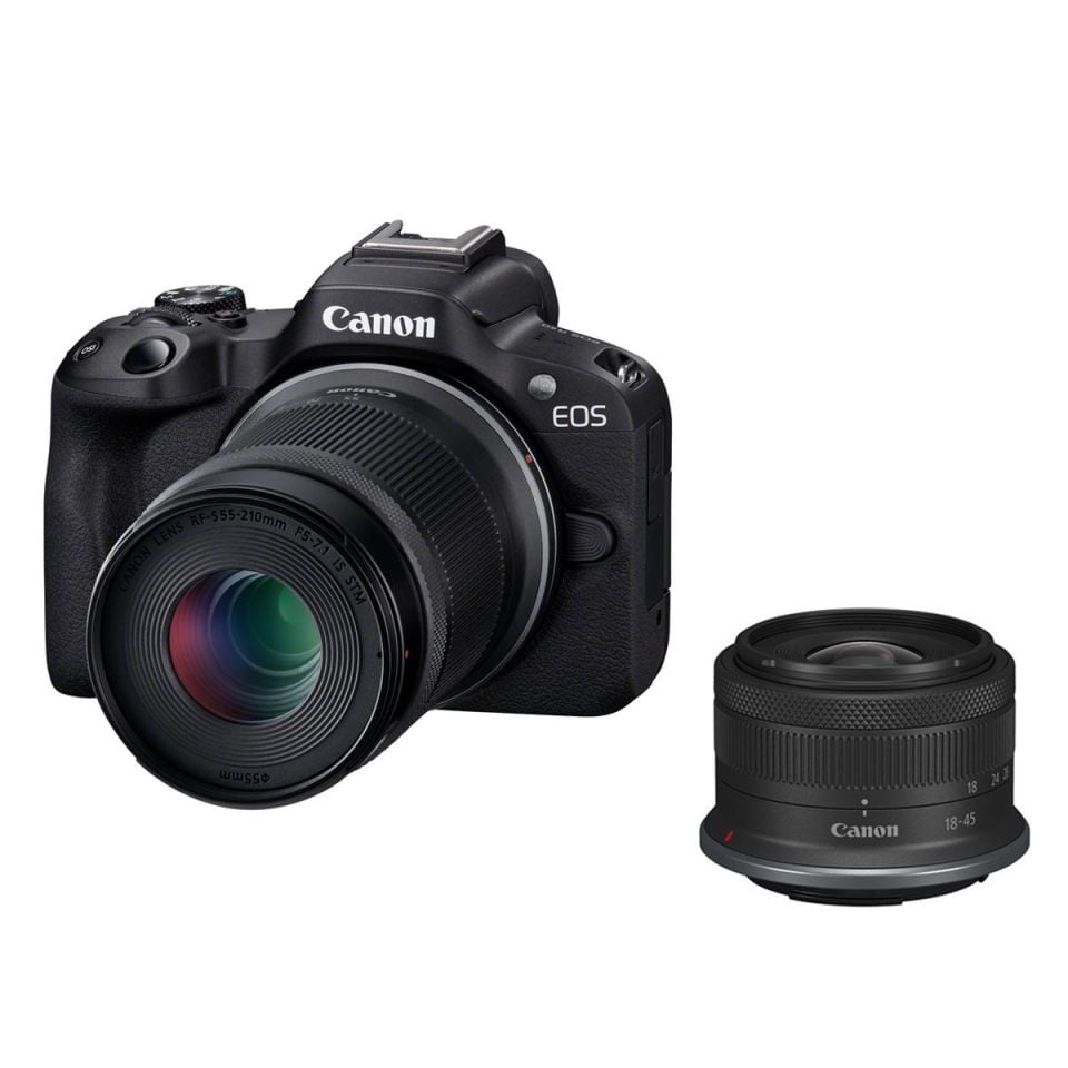 Canon EOS R50 + RF-S 18-45 IS STM + 55-210 IS STM Lens Kit