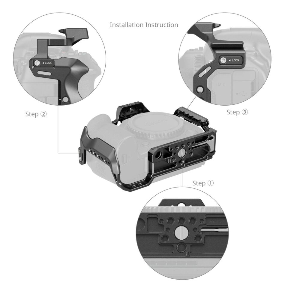 SmallRig 4978 Canon EOS R5 Mark II  için  Kafes