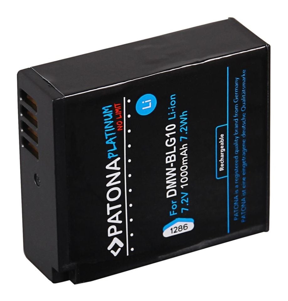 PATONA 1286 Platinum Battery f. Panasonic DMW-BLG10