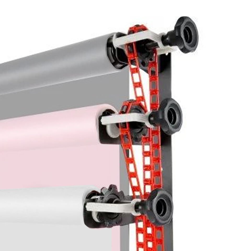 Gdx Sabit Kağıt Sonsuz 3'lü Fon Perde 2.70x11 Metre (WBG)