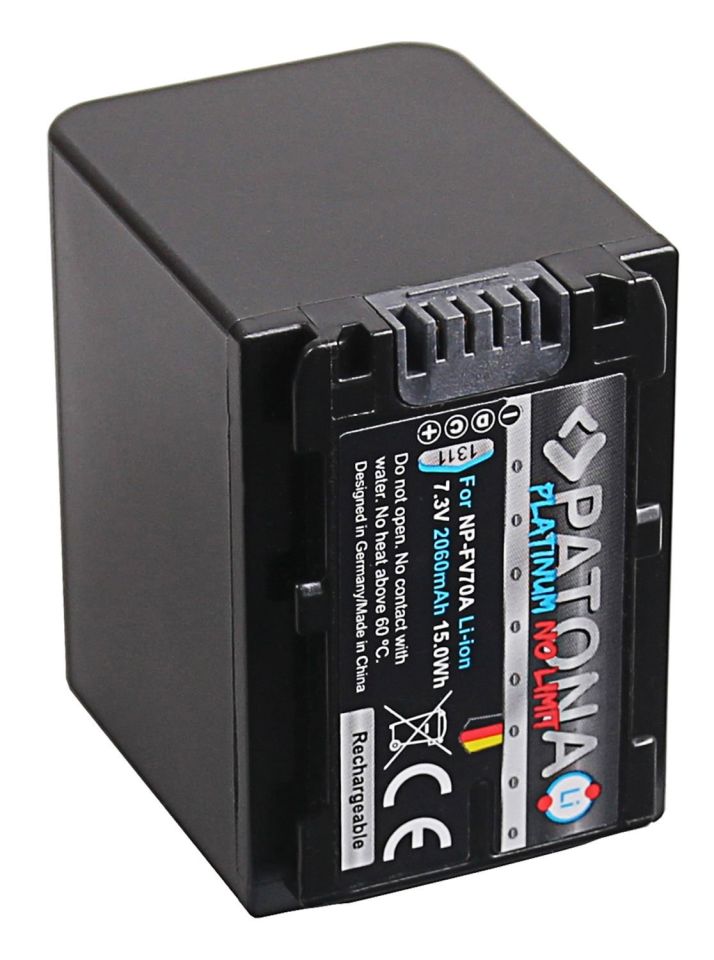 PATONA 1311 Platinum Battery f. Sony NP-FV70