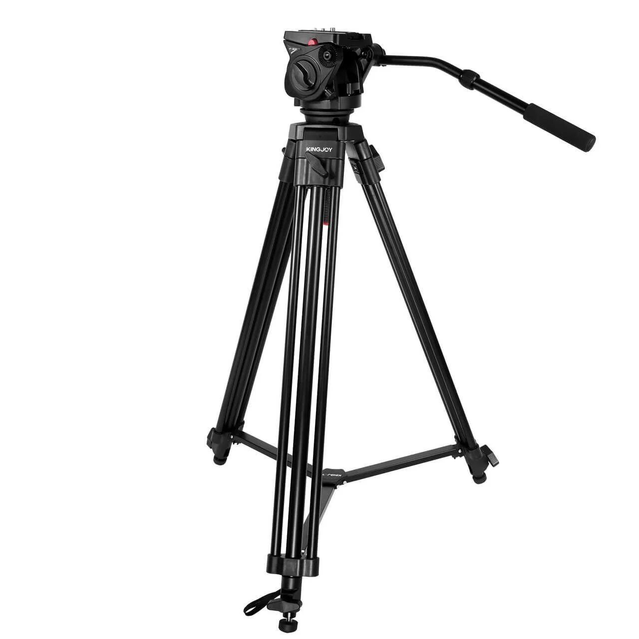 Kingjoy VT-2100L Video Tripod + VT-3520 Video Başlığı - Çantalı Kit