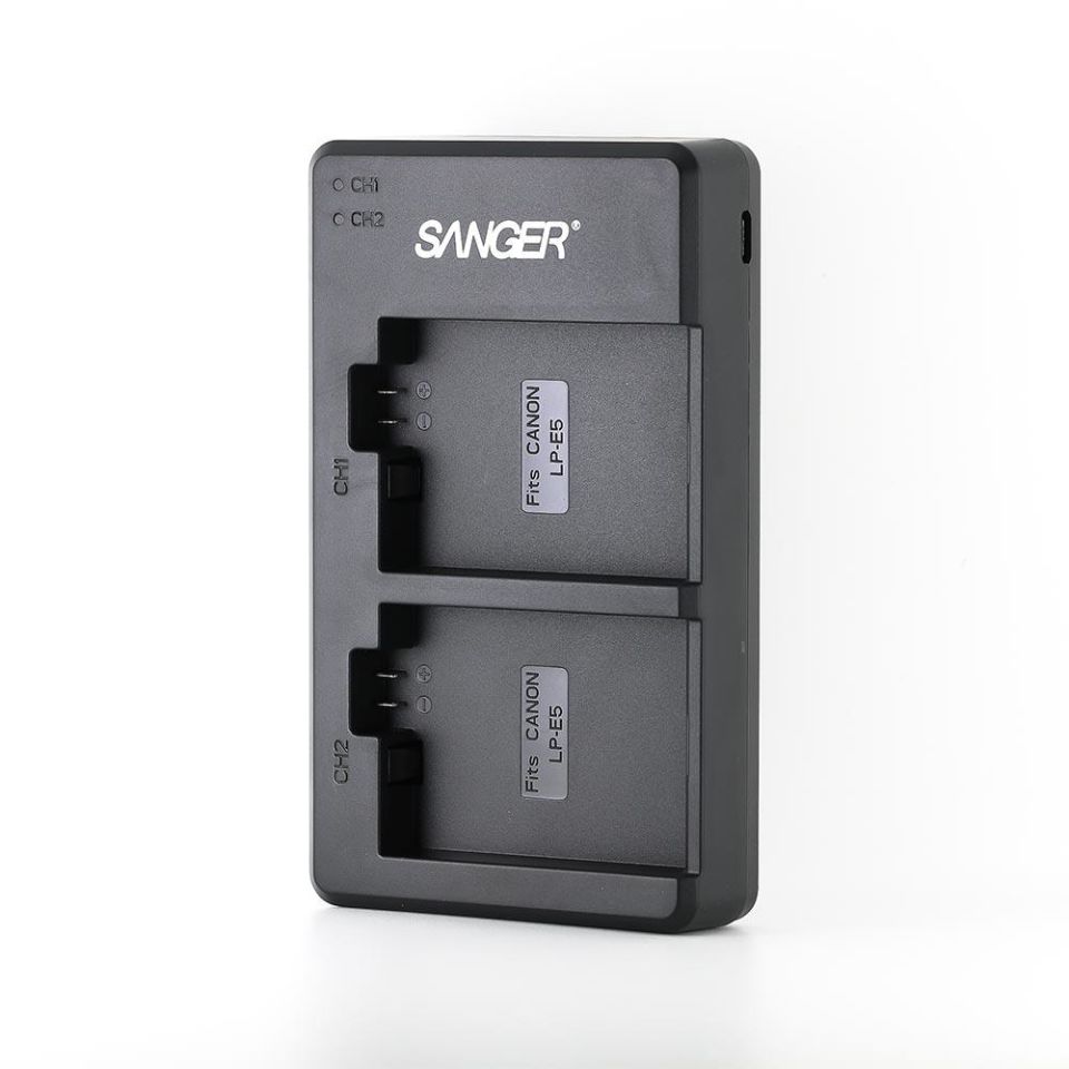 Sanger LP-E5 Canon İkili USB Şarj Aleti
