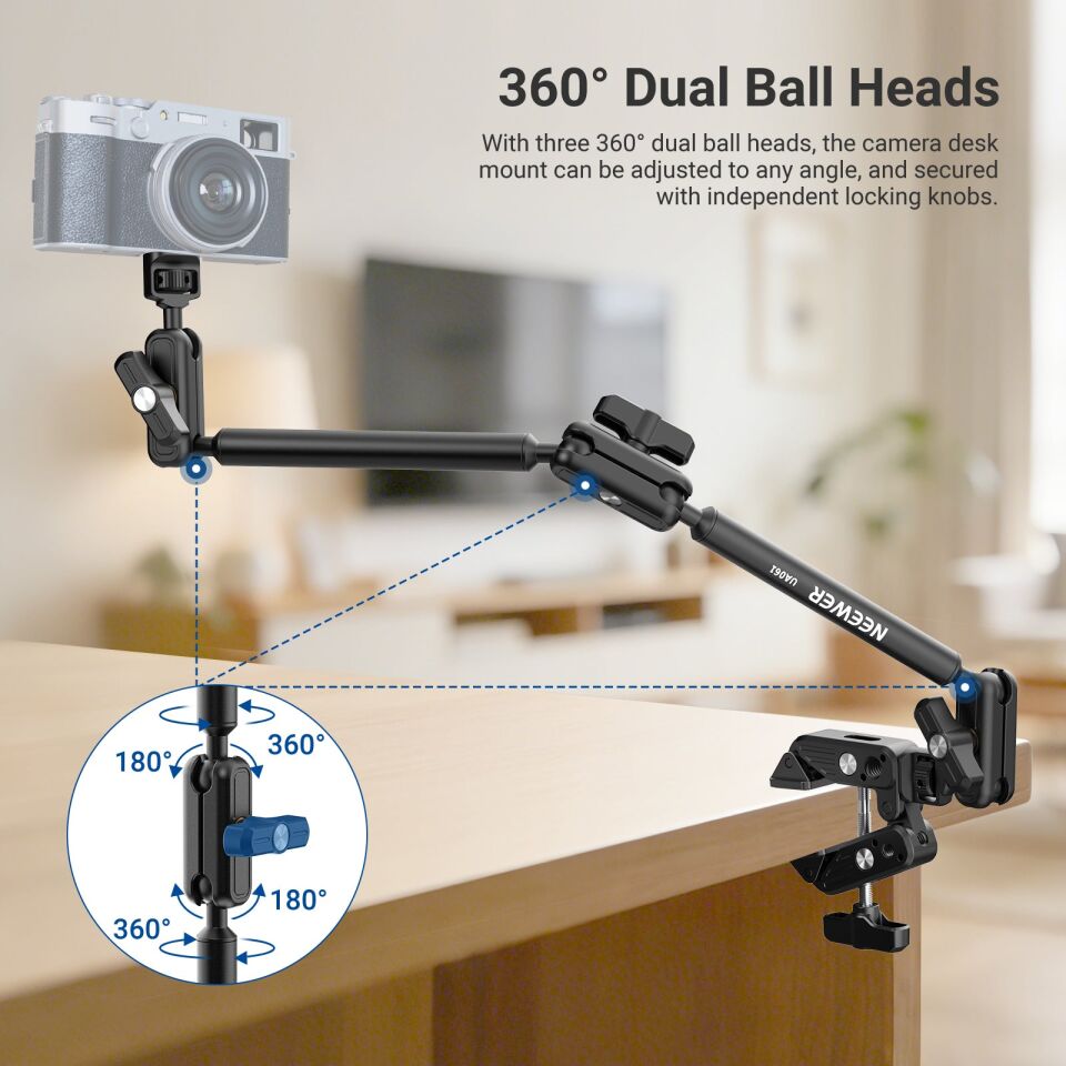 NEEWER UA061 55cm Profesyonel Masaüstü Kol Standı