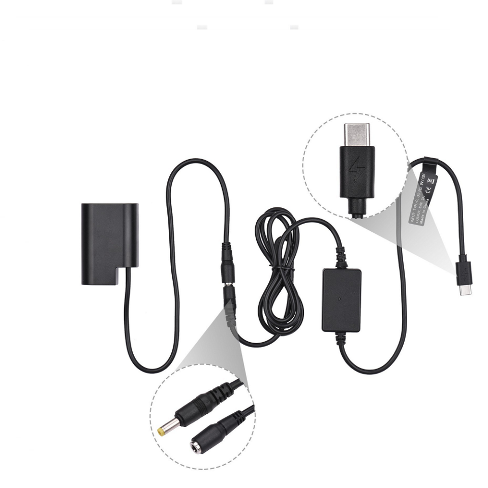 Andoer DCC12 + BLF19 USB Type-C Güç Kaynağı