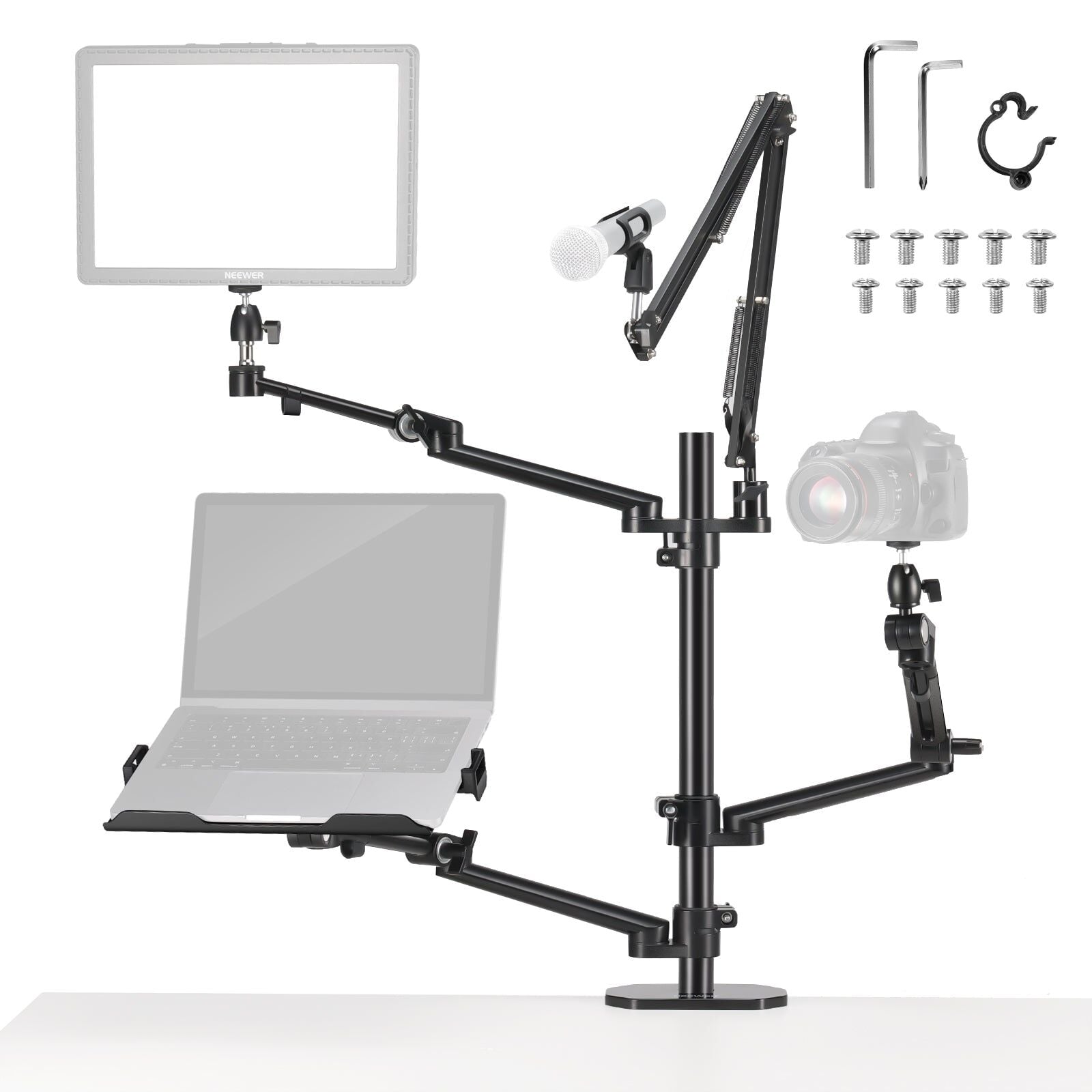 Neewer DS007 Dört Kollu Masaüstü Yayıncı Standı