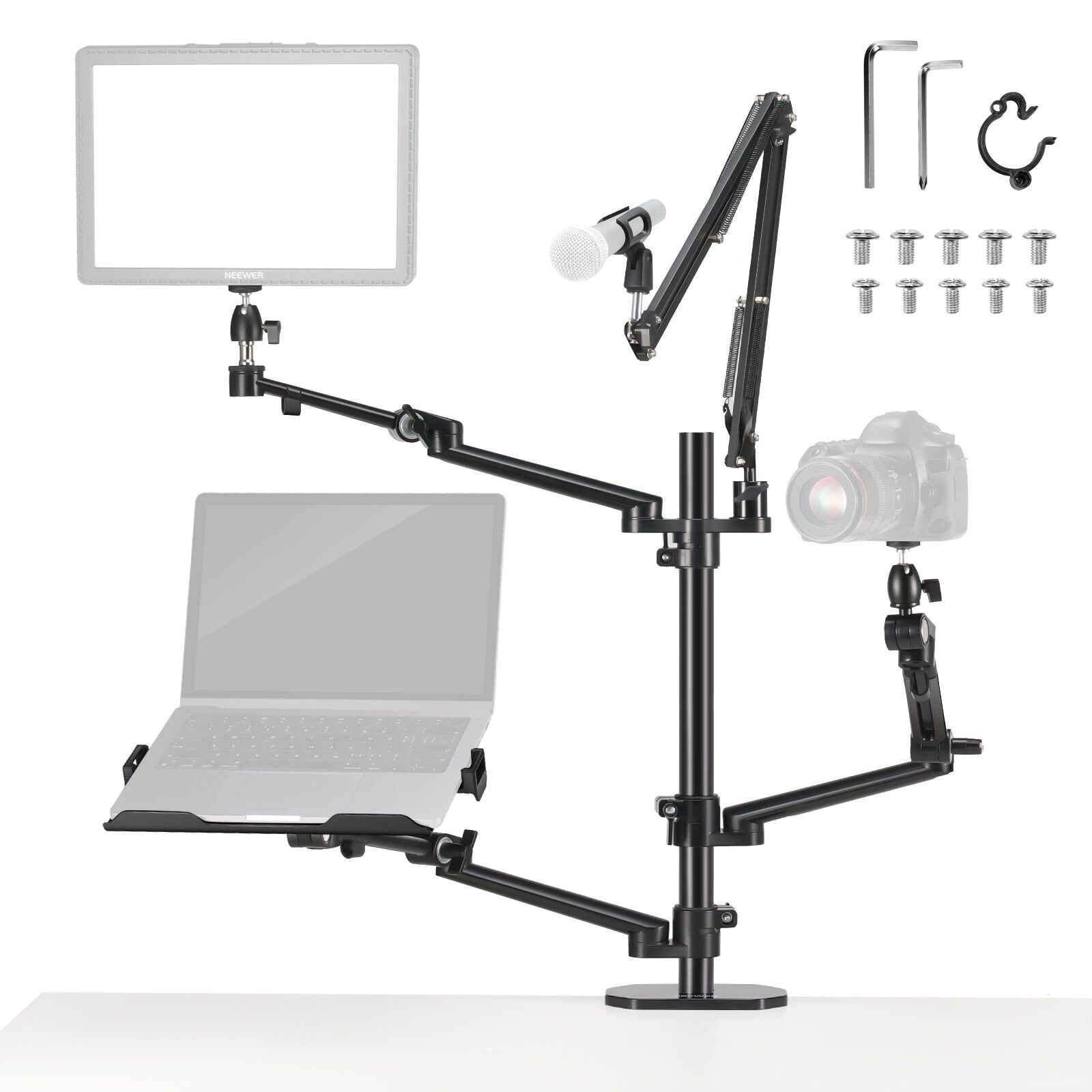 Neewer DS007 Dört Kollu Masaüstü Yayıncı Standı