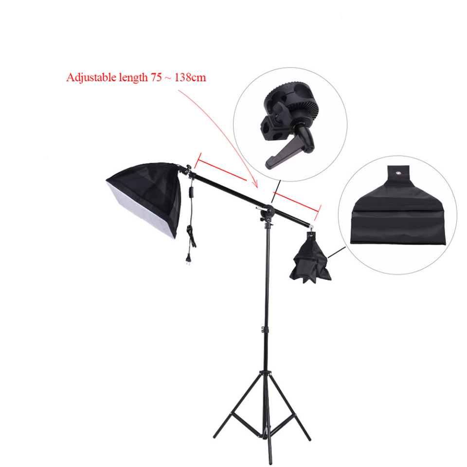 Andoer D2497 70-140cm Üst Işık Standı Kolu