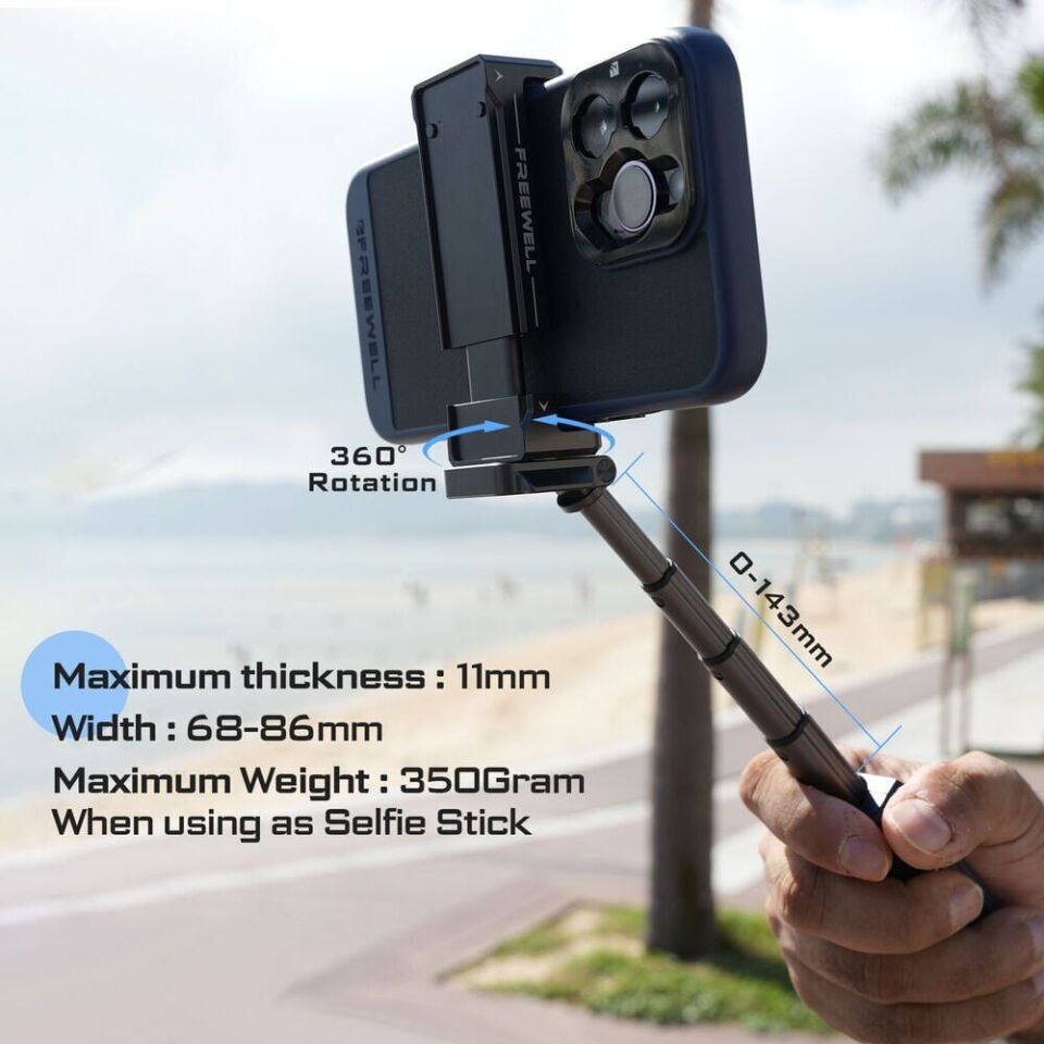 SHERPA SERIES VERSATILE BLUETOOTH SMARTPHONE SELFIE GRIP