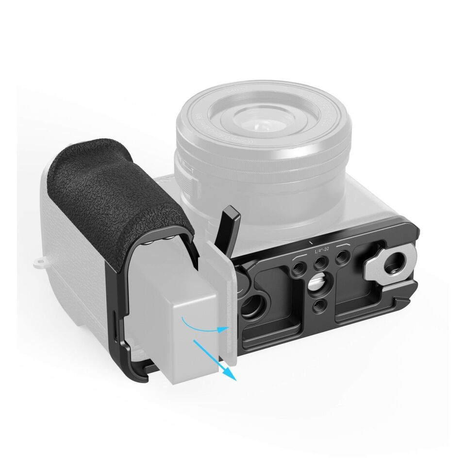 SmallRig Sony  A6700 5061 için Silikon Saplı  L Şekilli Montaj Plakası
