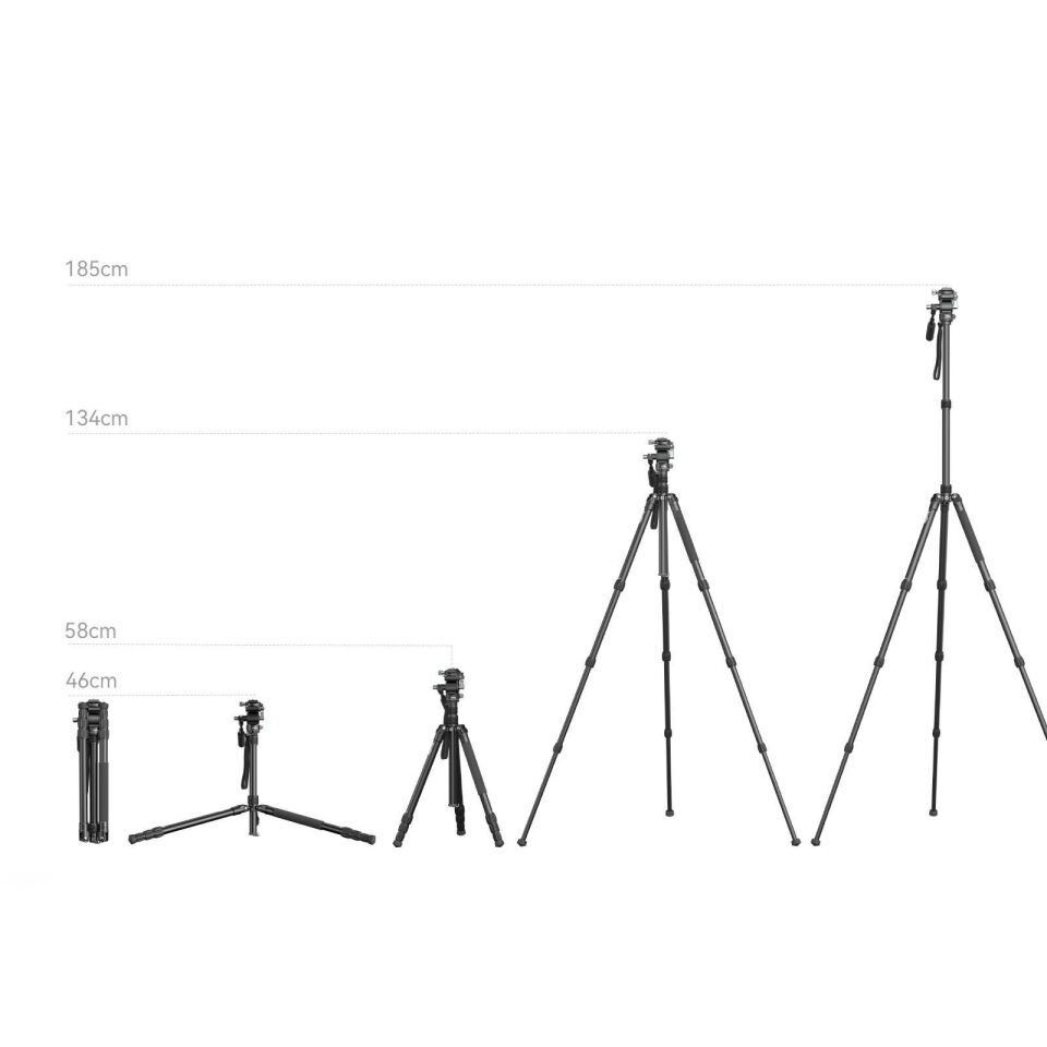 SmallRig  4307 CT195 Alüminyum Alaşımlı Video Tripod