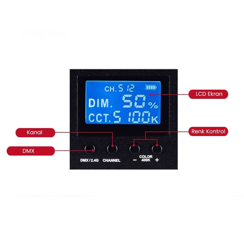 GDX CF-LED 120W Video Led Işık