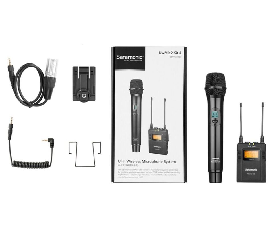 SARAMONIC UWMİC9 RX9+HU9 KIT4 UHF WIRELESS MICROPHONE