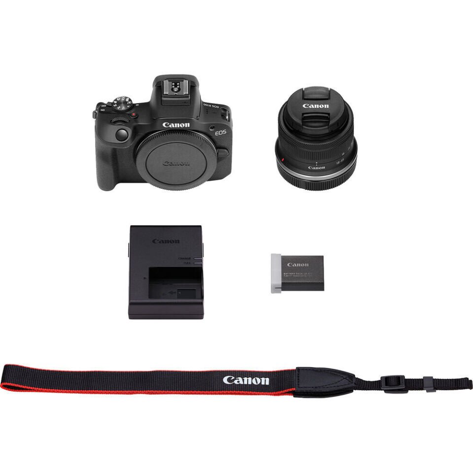 Canon EOS R100 RF-S 18-45mm Lensli Aynasız Fotoğraf Makinesi